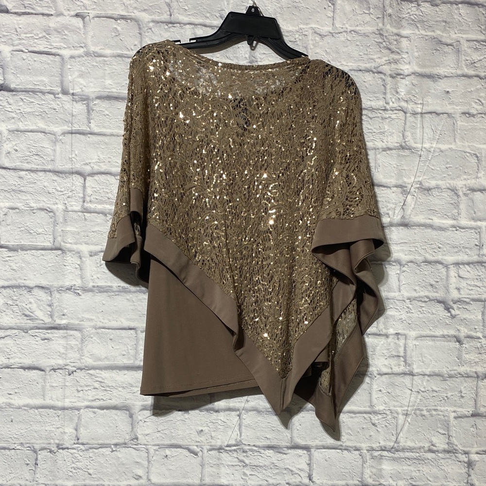 R&M Richards Gold and Brown Pantsuit size 8 - Picture 3 of 13